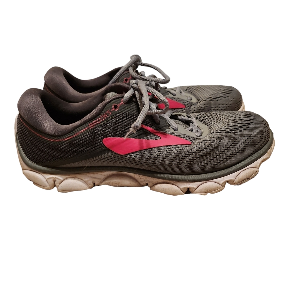 Brooks Women's Gray and Pink Running Shoes Size 8.5